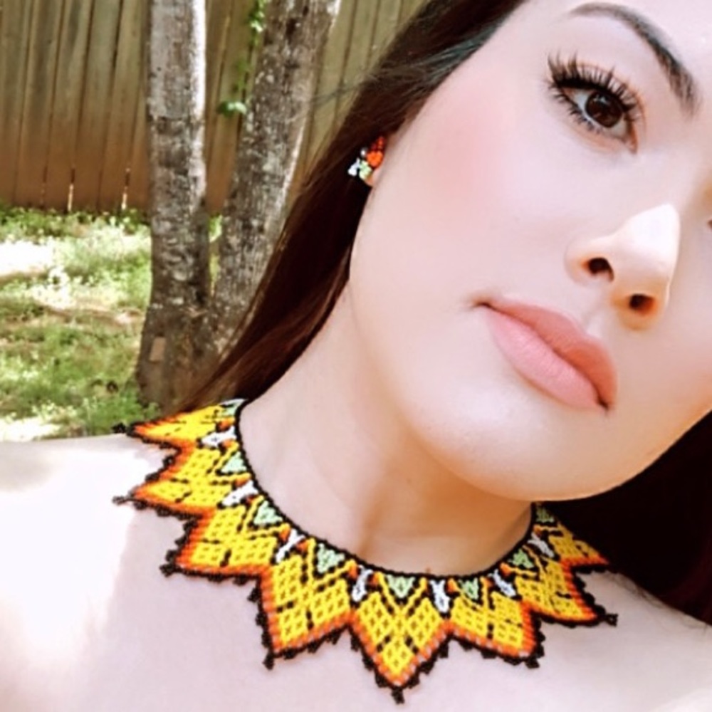 Hand beaded necklace